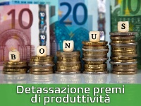 Detassazione premi di produttività